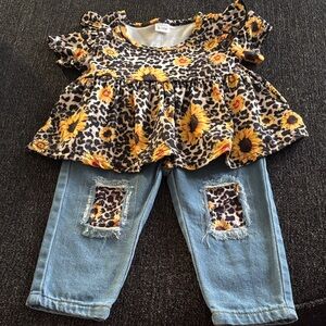 Leopard Print Baby Top